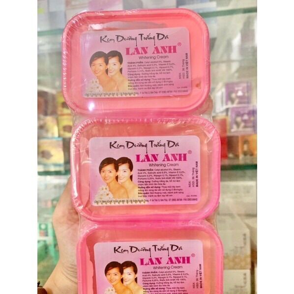 Lẻ 1 hủ kem Lan anh trắng da toàn thân hủ vuông 100g