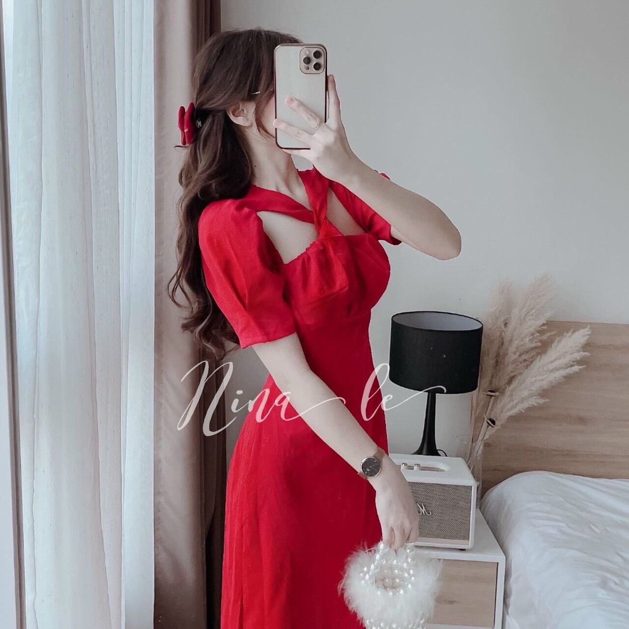 50-90kg Bigsize ĐẦM TIỂU THƯ CỔ XOẮN