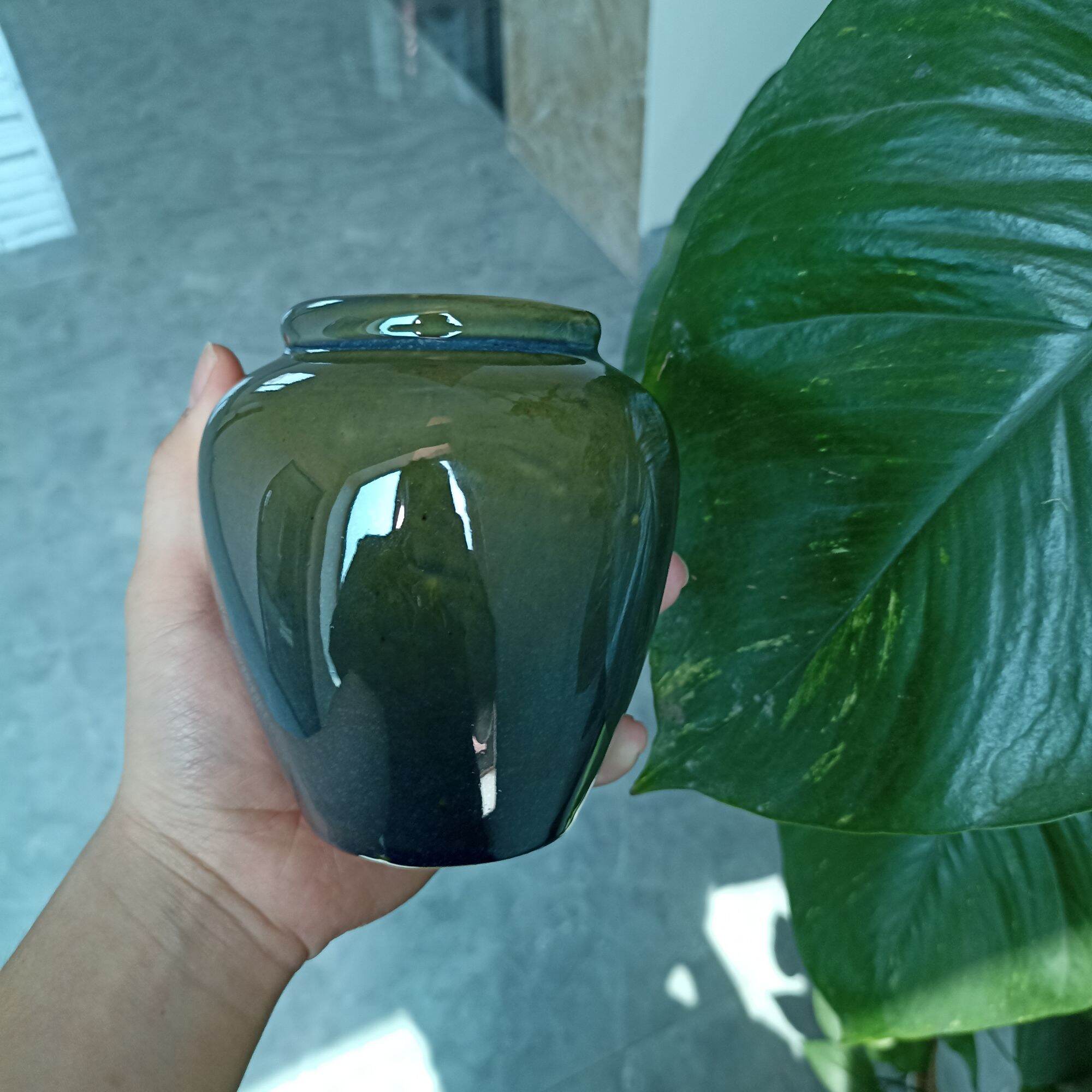 Lu uống bia sứ mini Bát Tràng  400ml - Hàng giá tận xưởng nhiều màu.