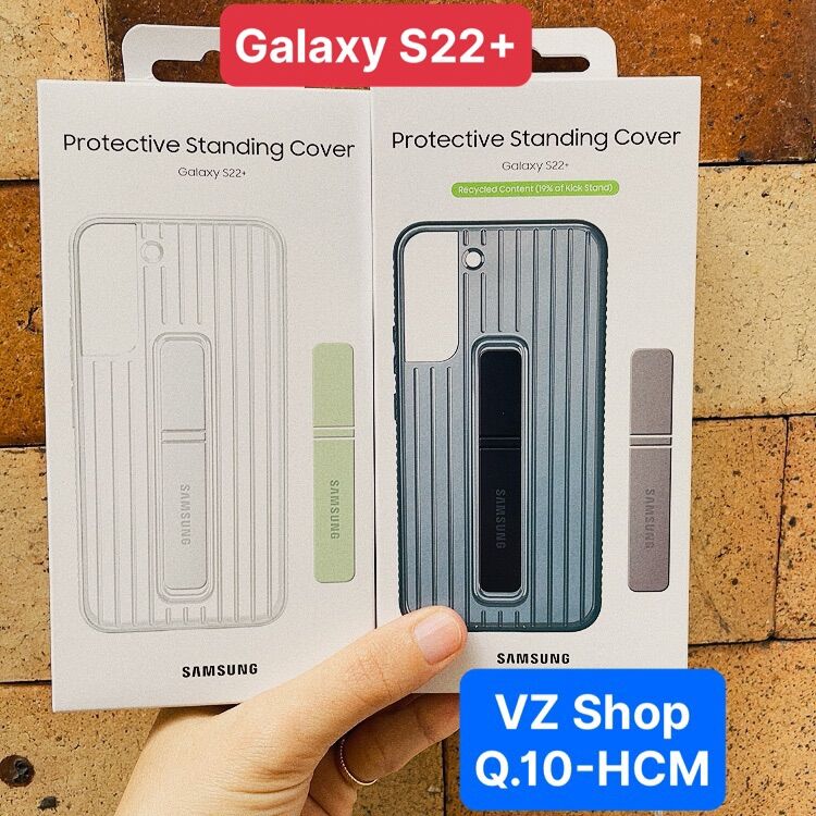 Chính hãng- Ốp lưng chống sốc Protective Standing Cover cho điện thoại Samsung Galaxy S22+