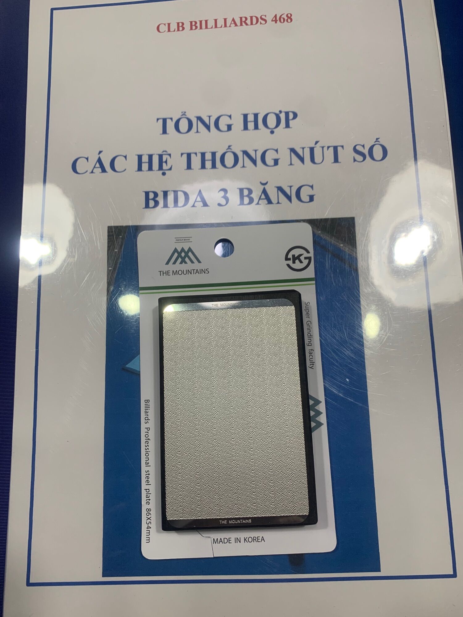 Bo cơ bida gỗ mun nhám kore