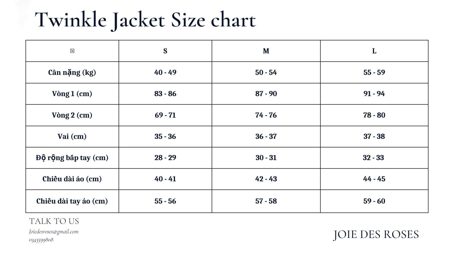 JOIE DES ROSES - Áo dạ Twinkle Jacket
