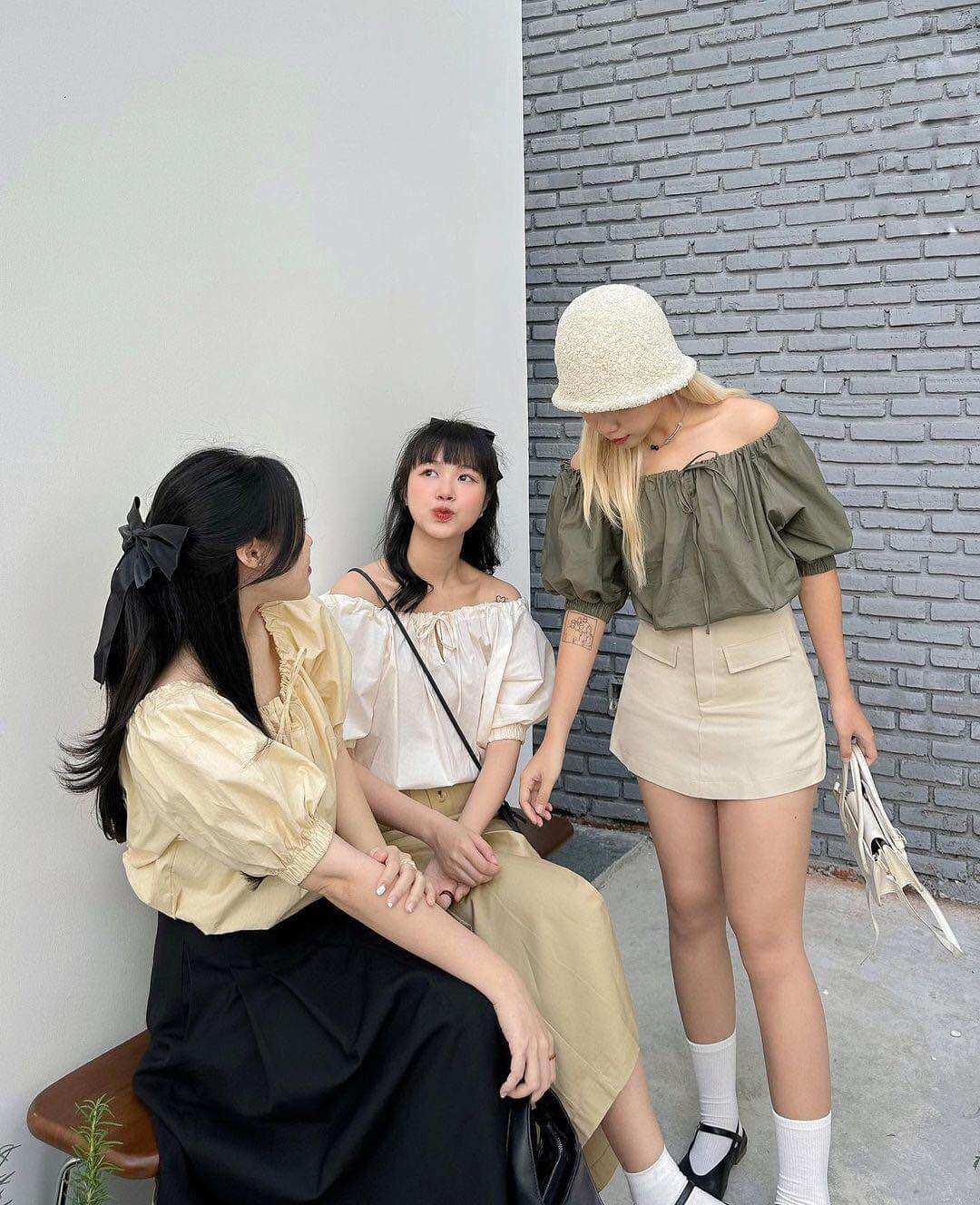 DOB - Áo bo rút cổ Mona A0622