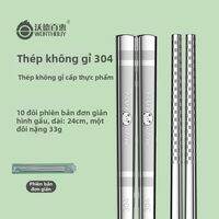 WODEBAIHUI | Đũa Trẻ Em Chống Khuẩn Inox 316