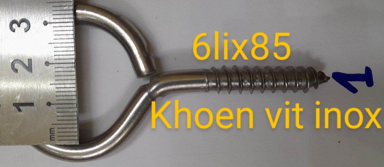 10 cái Khoen Vít tròn Inox