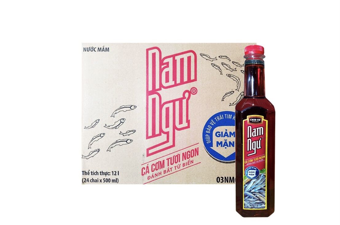 Nước mắm Chinsu Nam Ngư giảm mặn chai 500ml