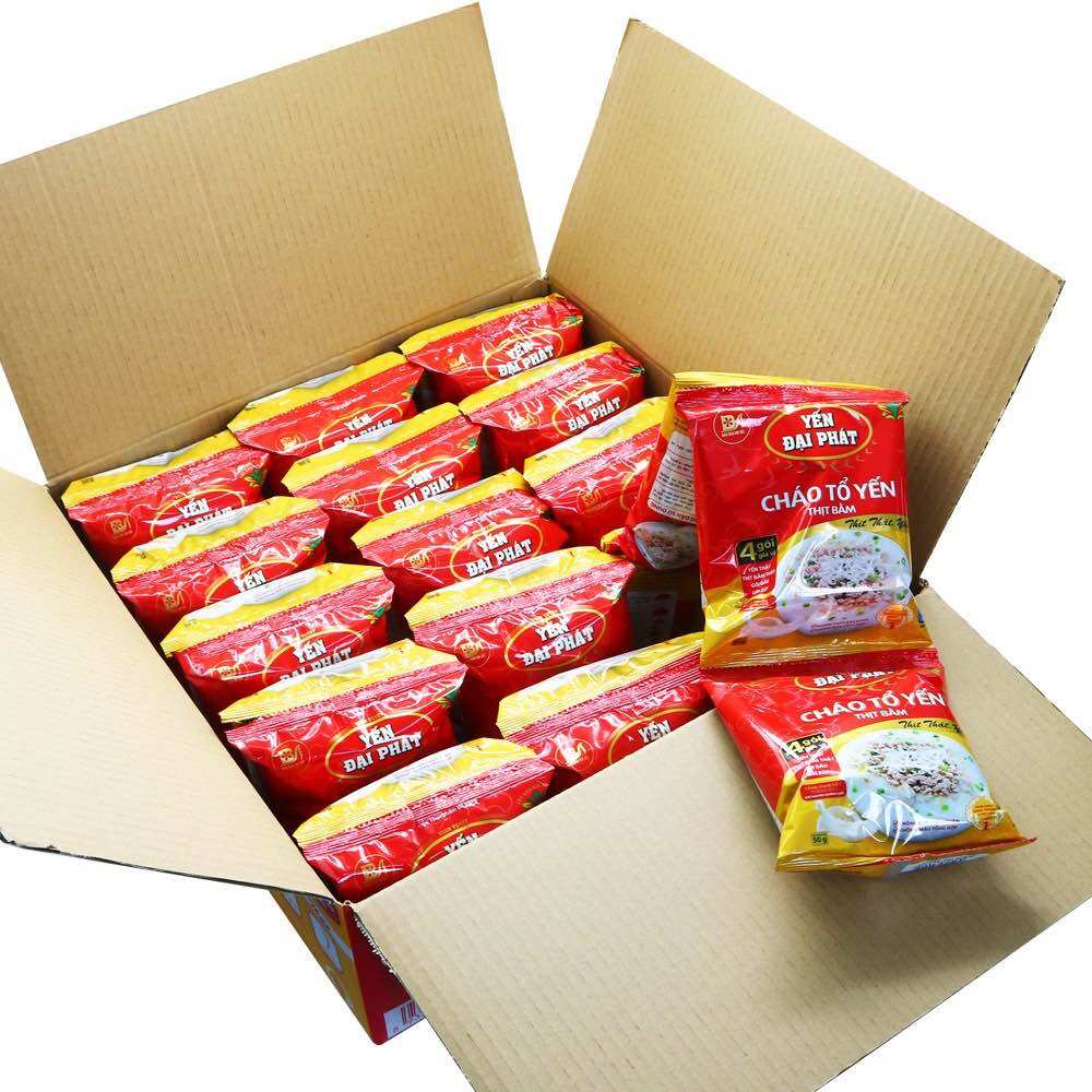 Cháo tổ yến thịt bằm thùng 30gói