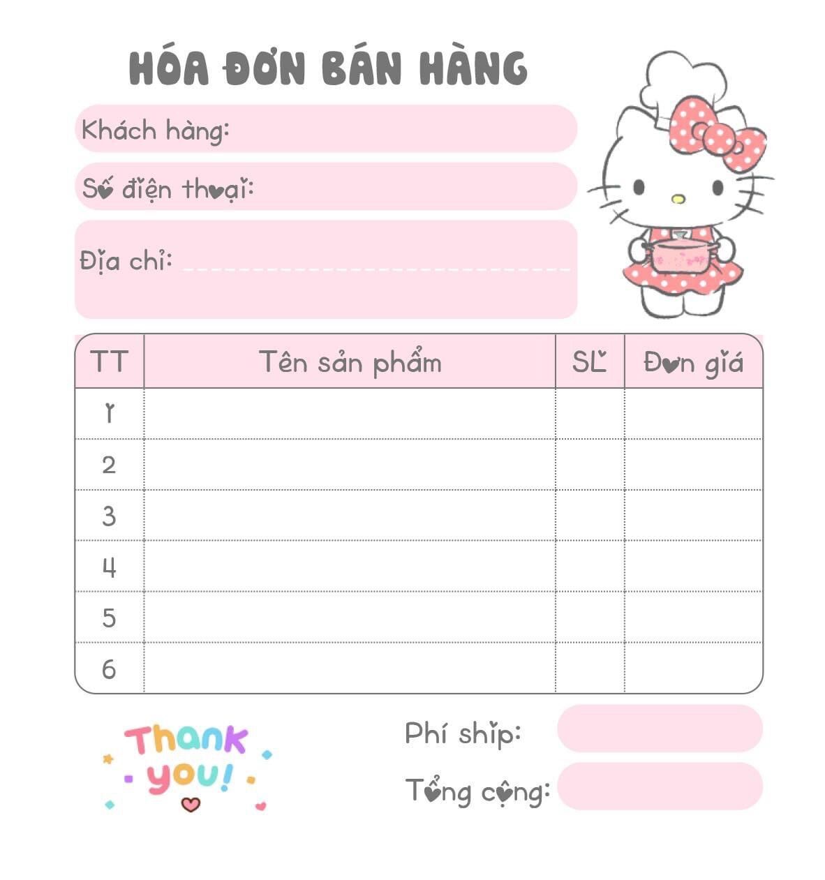 BILL HÓA ĐƠN BÁN HÀNG MINI ( 1 cuốn -100 tờ- 1 LIÊN )