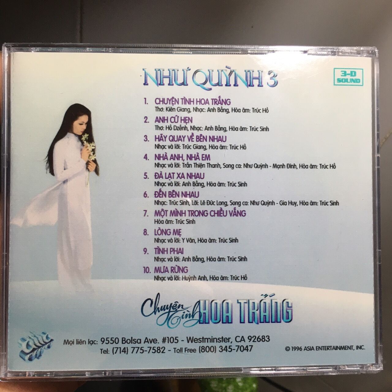 Như Quỳnh - Chuyện Tình Hoa Trắng ( Phôi Tốt)