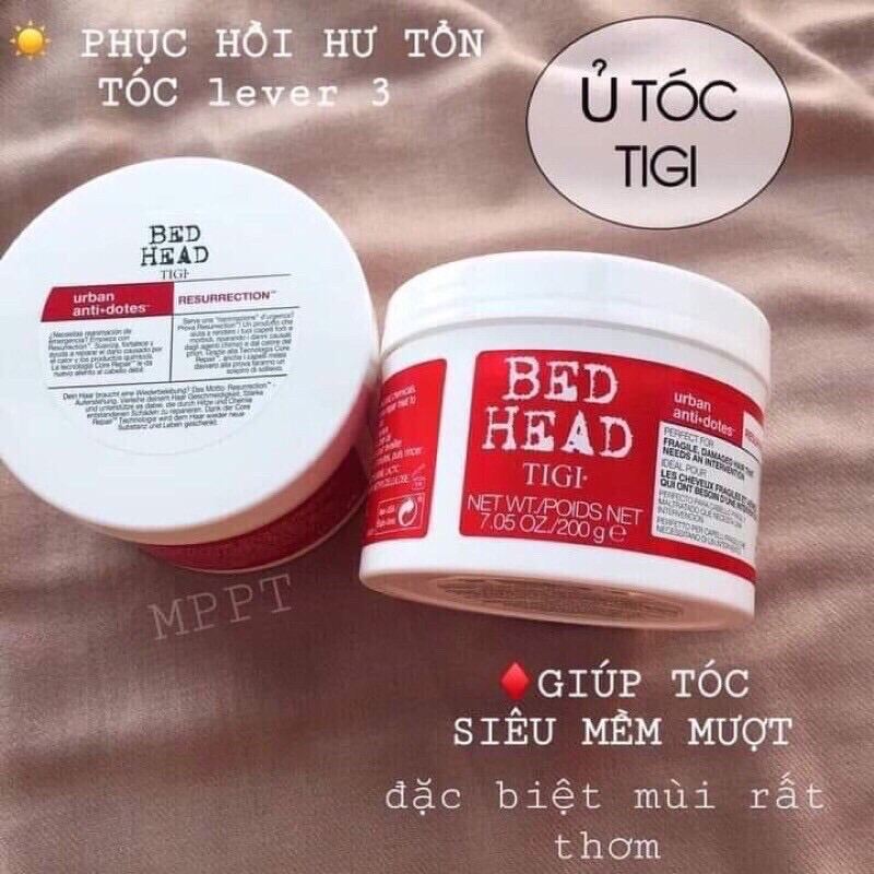 [Hcm]Ủ Tóc Tigi Đỏ Phục Hồi Tóc Hư Tổn Cấp Độ 3