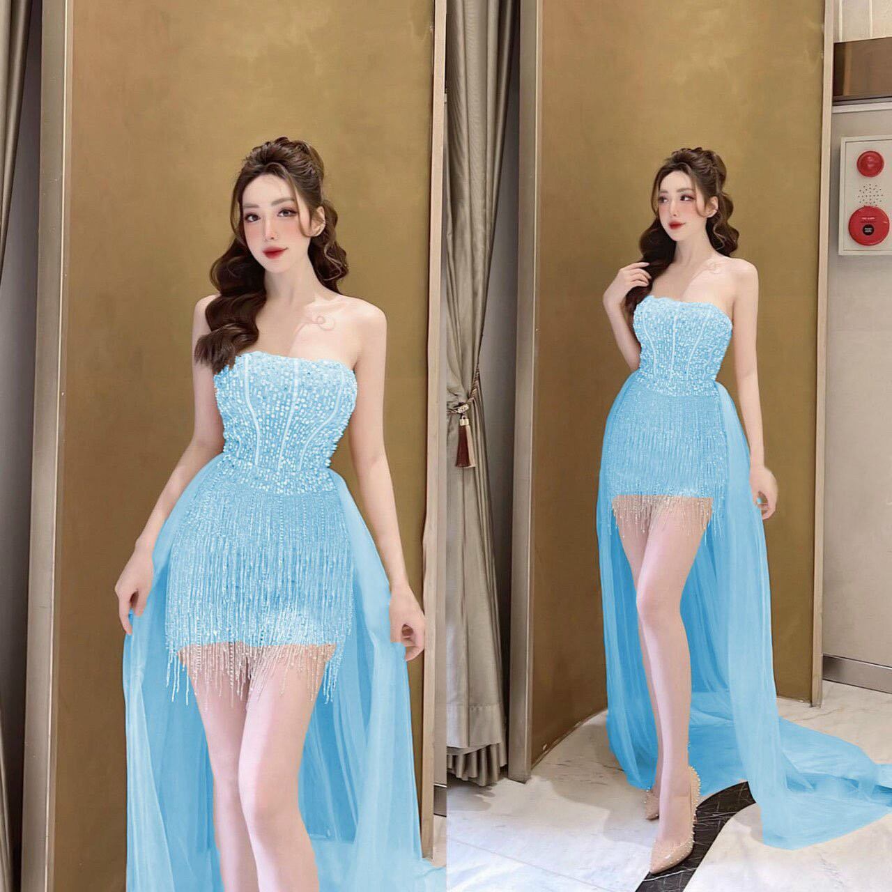 ĐẦM MAXI CUP ĐÍNH ĐÁ