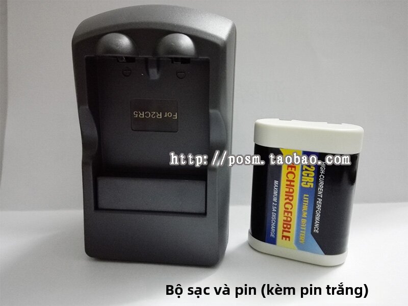 Bộ Pin Sạc Máy Ảnh Phim 2CR5 Bộ Pin 6V Và Bộ Sạc Phụ Kiện Kỹ Thuật Số Khác Của Powersmart R2CR5 Bảo 