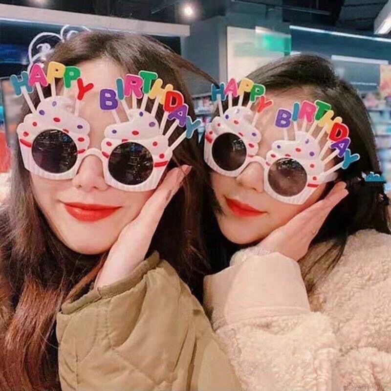 HOT TREND kính cupcake Happy Birthday, đạo cụ chụp ảnh sống ảo