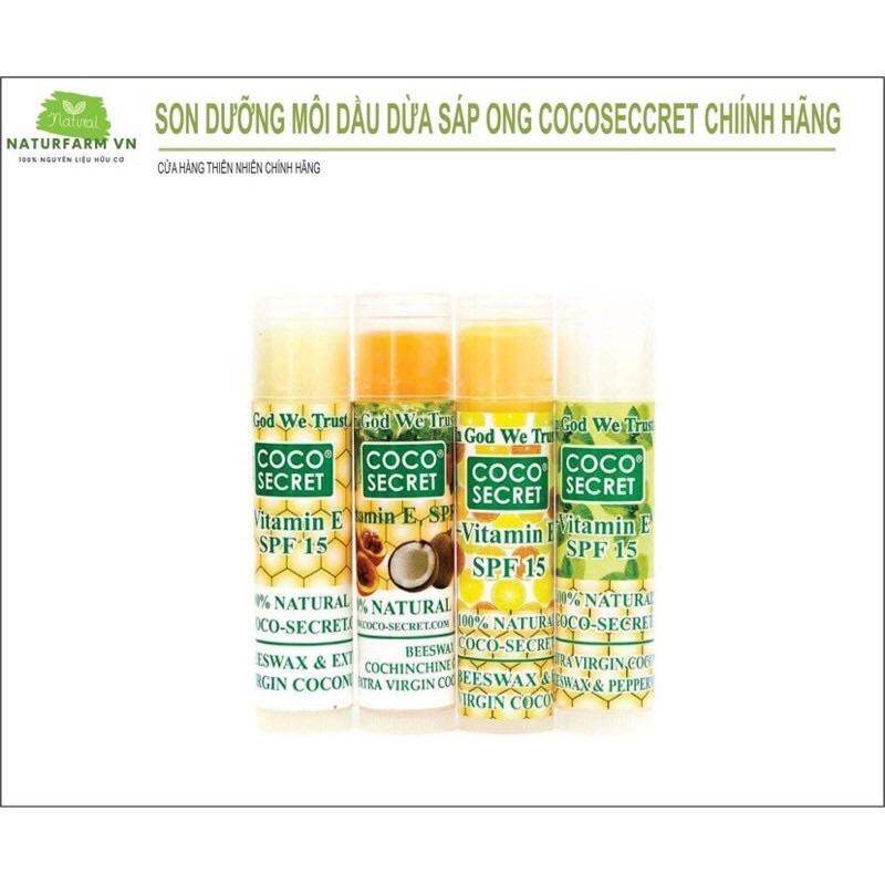 Son dưỡng môi dầu dừa sáp ong vitamin cocosecret