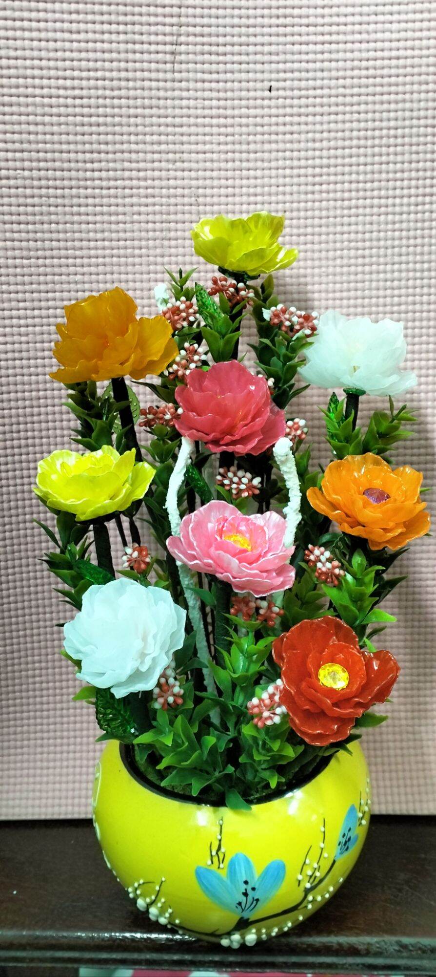 Chậu hoa hồng pha lê (size 33->35cm)