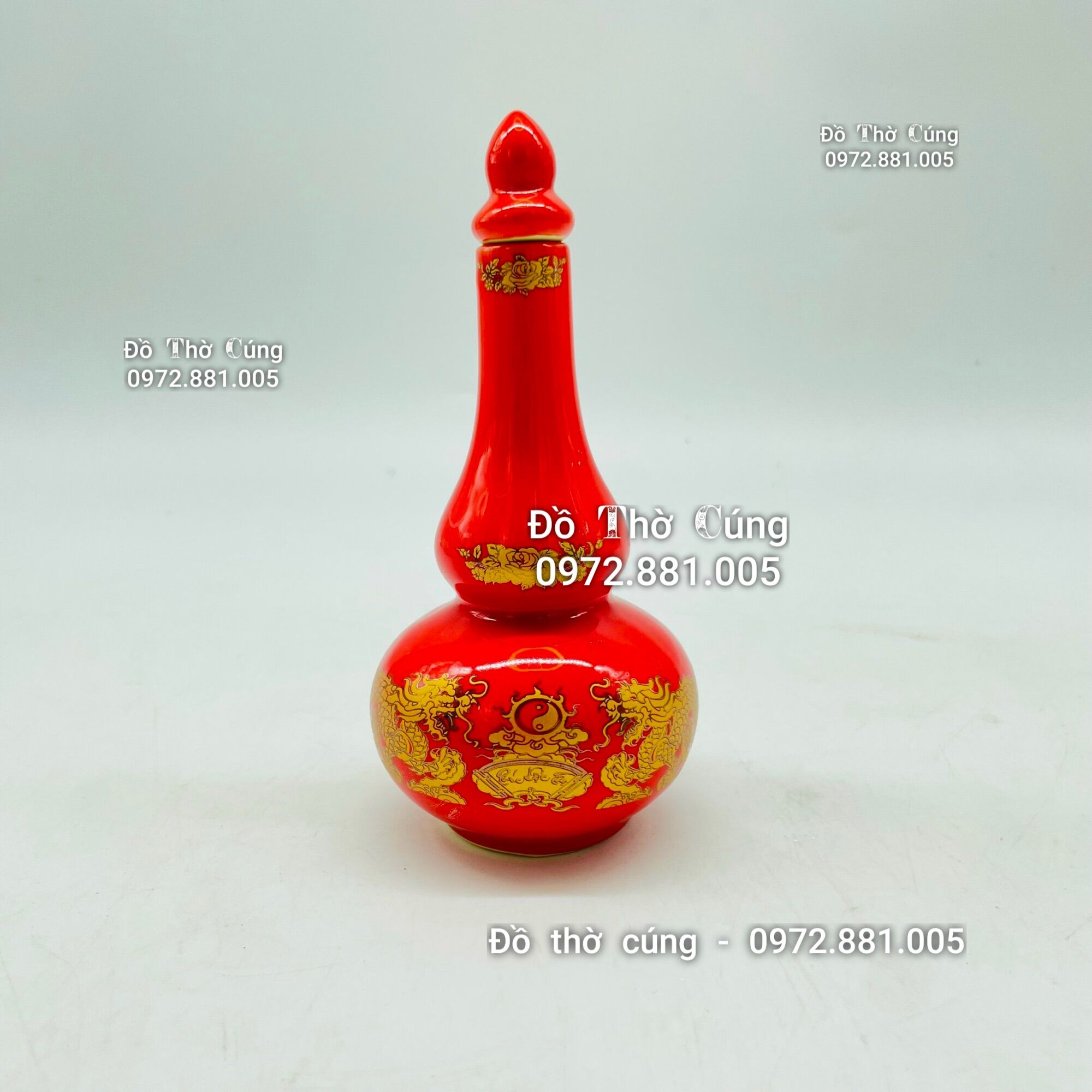 Nậm đựng rượu thờ cúng Màu Đỏ