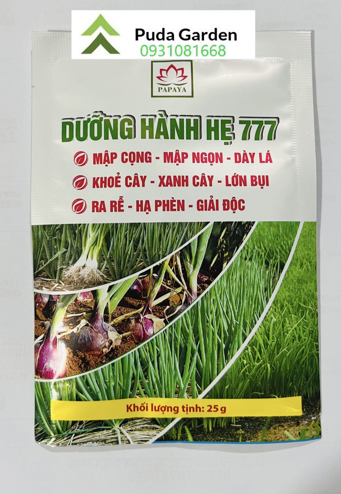 Phân bón vi lượng dưỡng hành hẹ 777 gói 25gr