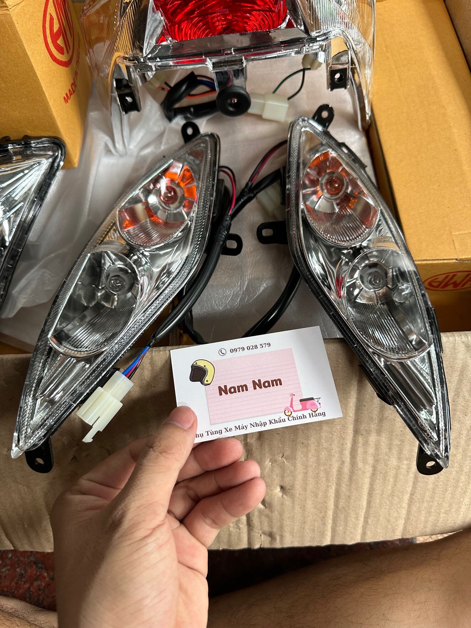 Bộ pha đèn - đèn hậu - xi nhan exciter 2006 - 2010 thương hiệu hma thái lan