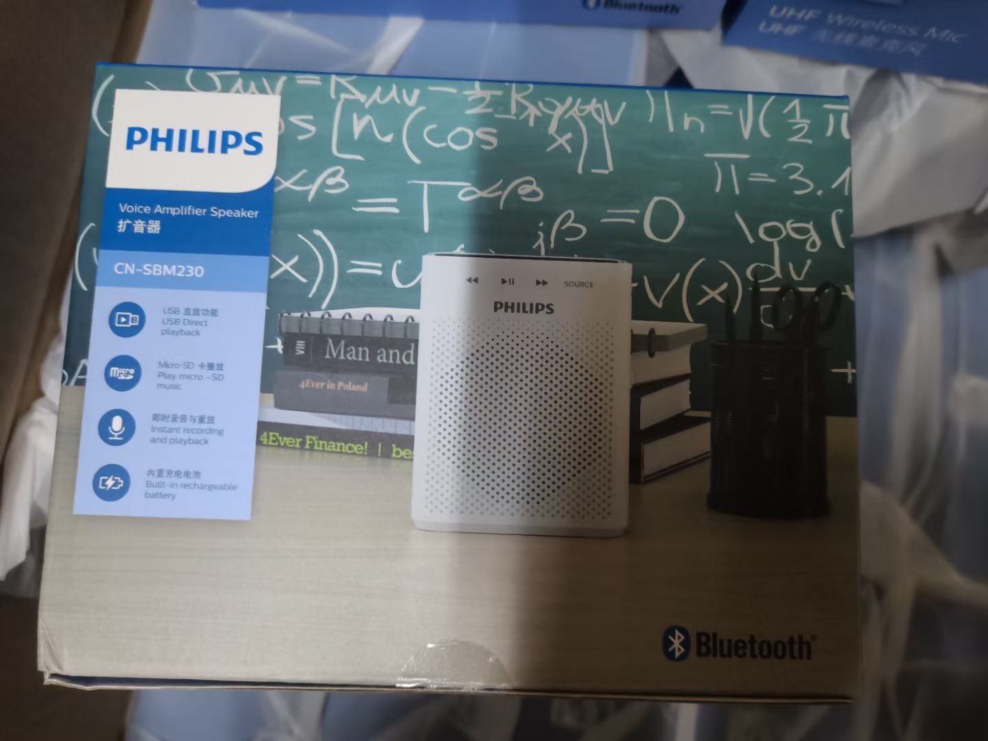 Loa trợ giảng không dây cao cấp Philips SBM230 UHF có Bluetooth
