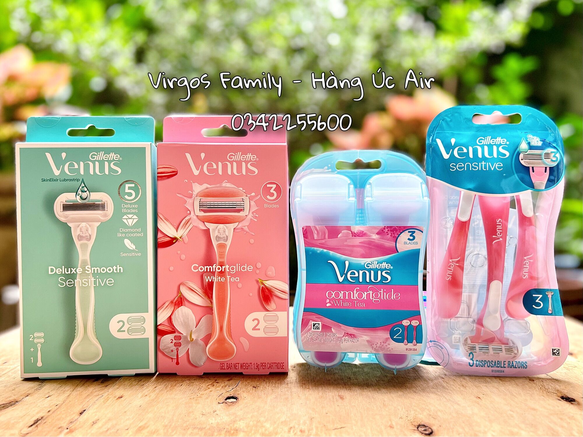 Set cạo lông Gillette Venus cho nữ các loại - Bill Úc