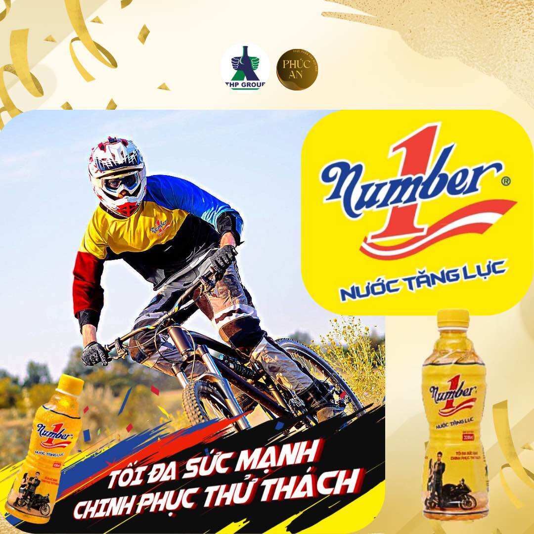 Thùng 24 chai nước tăng lực NUMBER ONE 330ml
