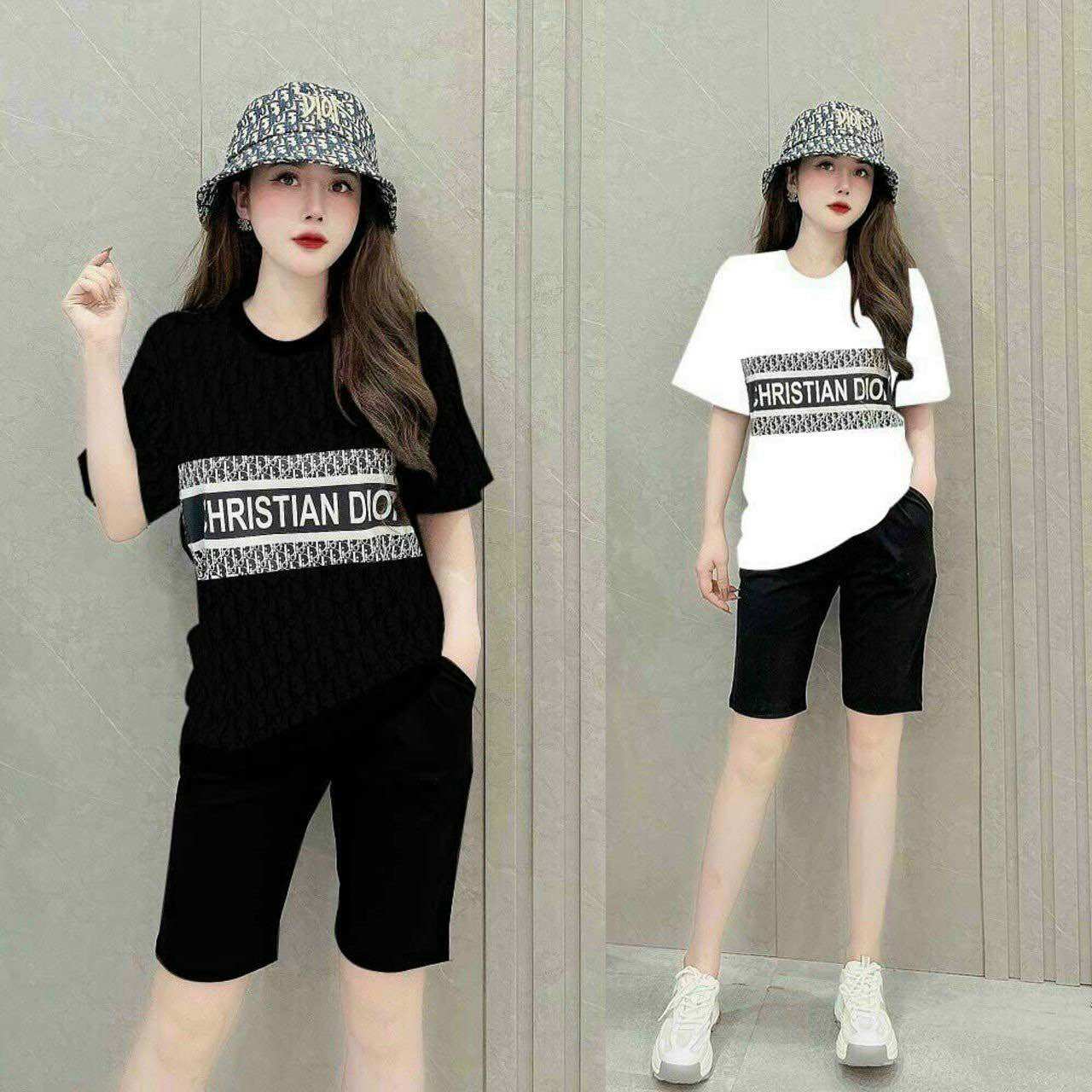 Bộ lửng thun cotton phối 3d cao cấp