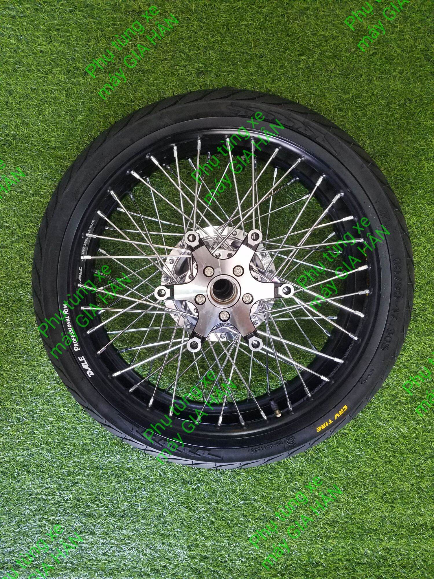 Bánh căm dành cho các dòng Honda Winner đùm mạ crom niềng nhôm thái đen full vỏ ruột crv 60/70 lắp như zin không cần chế msp 00