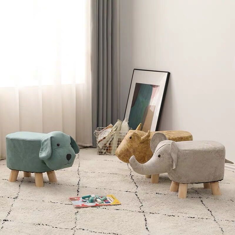 Ghế đôn ngồi trẻ em hình thú bọc da