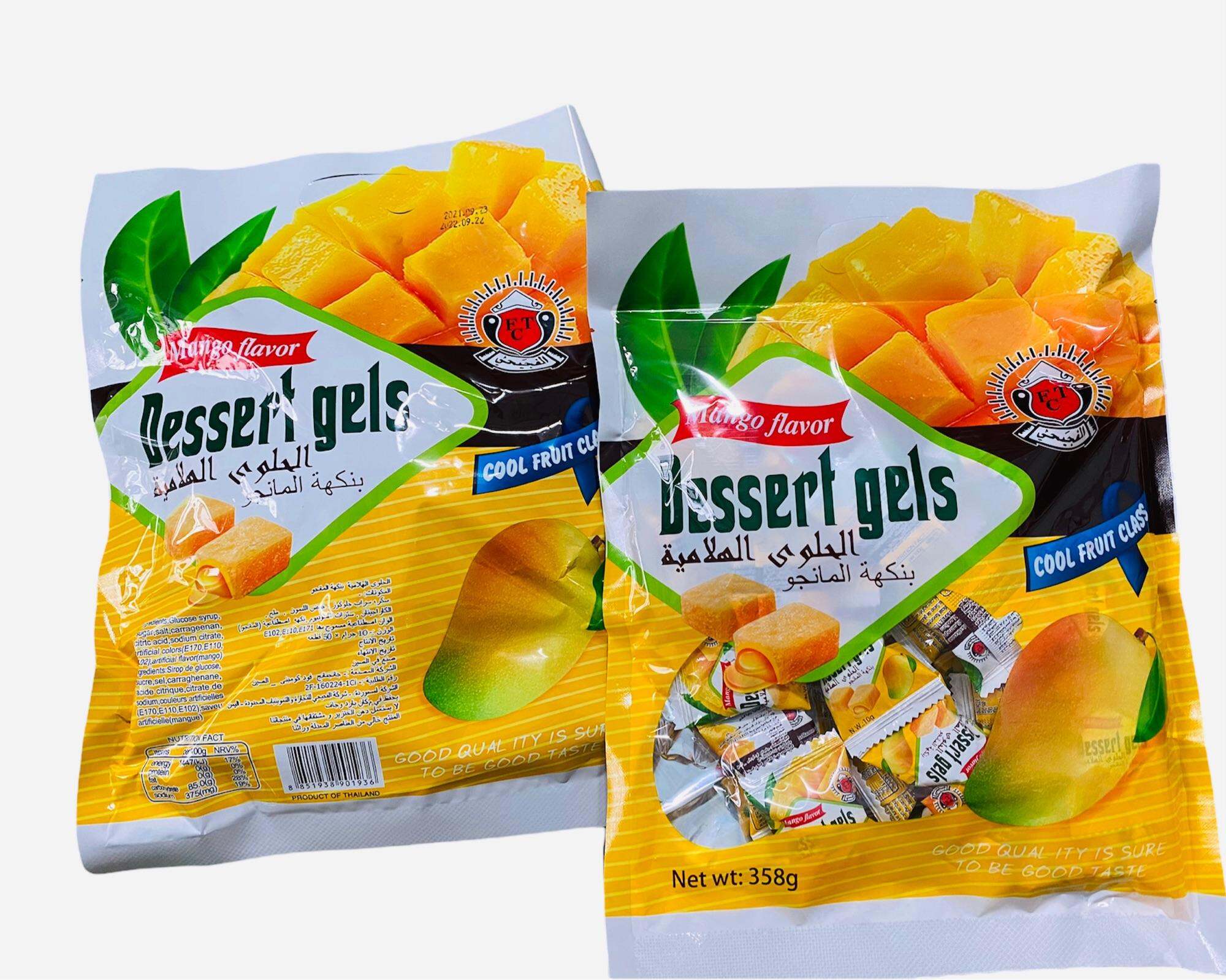 Kẹo dẻo xoài Thailand( DESSERT GELS MANGO FLAVOR) 358gram