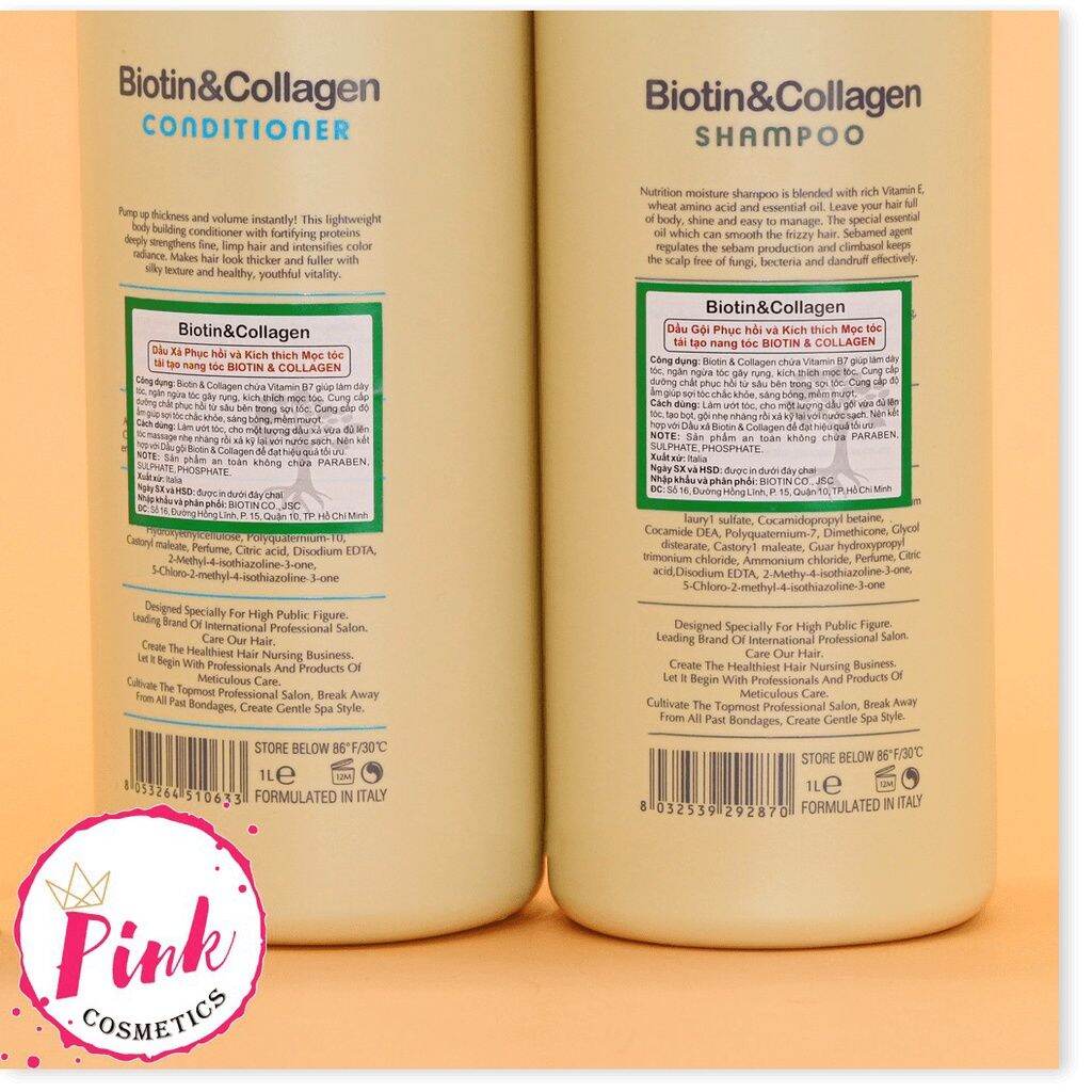 cặp đôi dầu gội và xã biotin