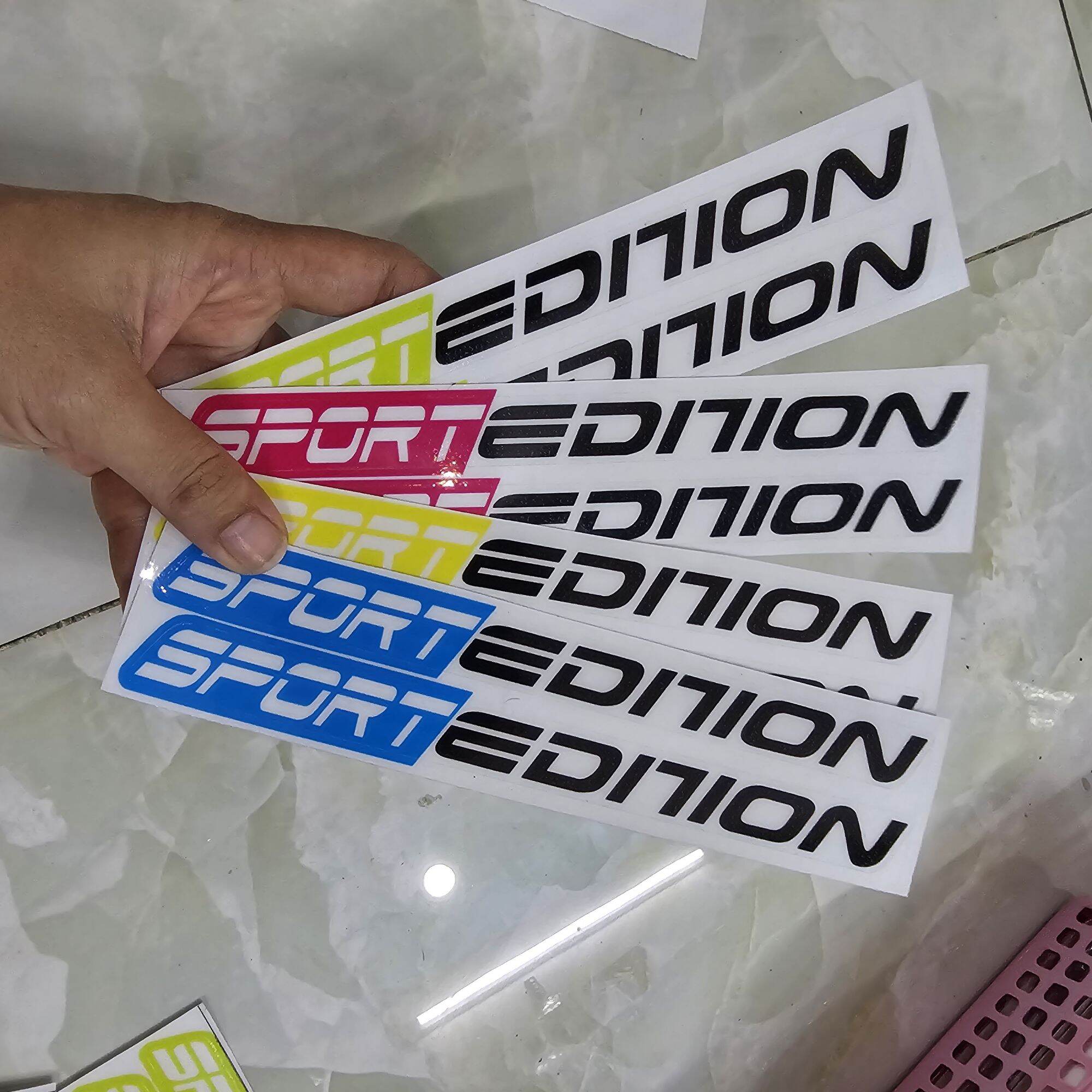 Tem dán phuộc gấp sport edition trong suốt chỉ dán phuộc bạc