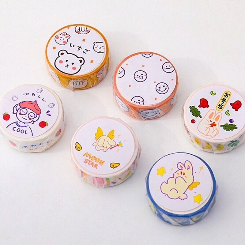 Cuộn băng dính washi tape trang trí sổ