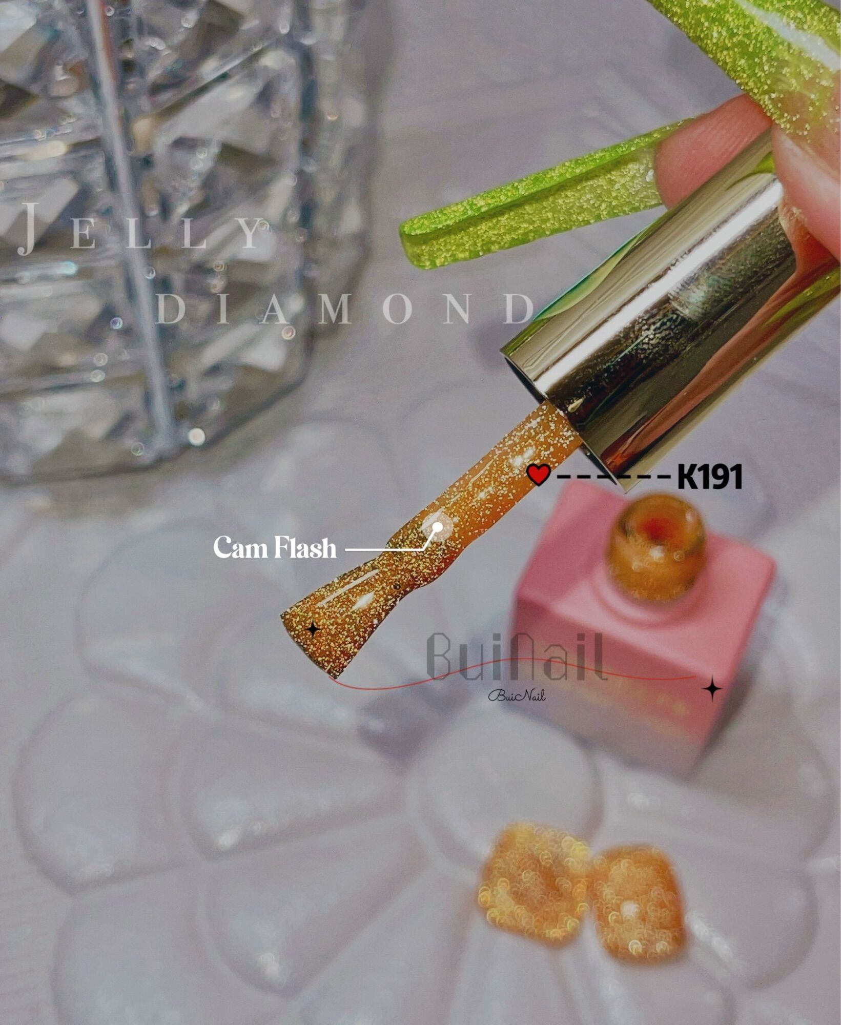 SƠN GEL K19 FLASH MÀU DẠ QUANG VENDENNI