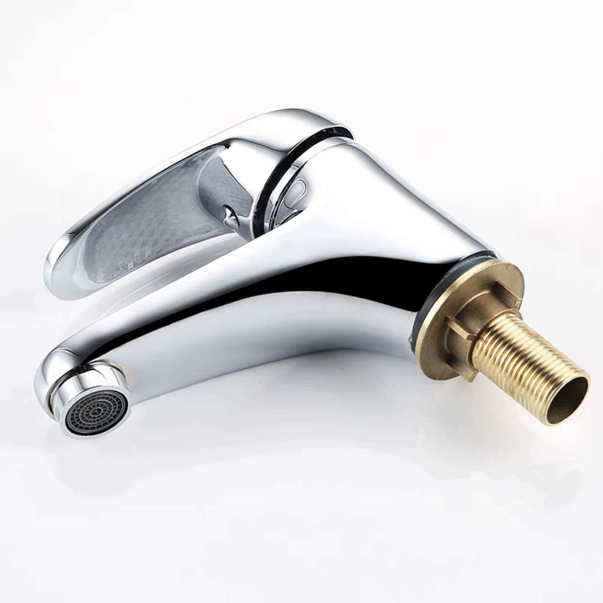 Vòi chậu đơn lạnh Đồng, lavabo, vòi 1 lỗ, vòi rửa tay, rửa mặt vòi chậu 1 chân
