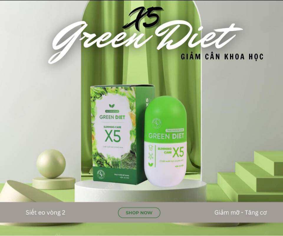 Viên Thảo Mộc Giảm Cân Green Diet X5 Slimming Care