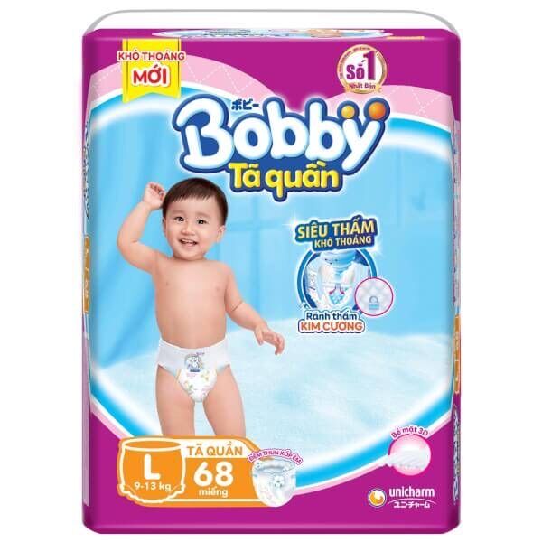 [HCM]Tã Quần Bobby L68 XL62  kèm 6 miếng