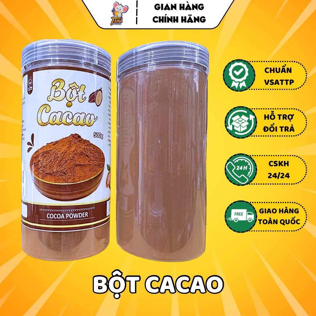 Bột cacao nguyên chất đắk lắk - lon 500g