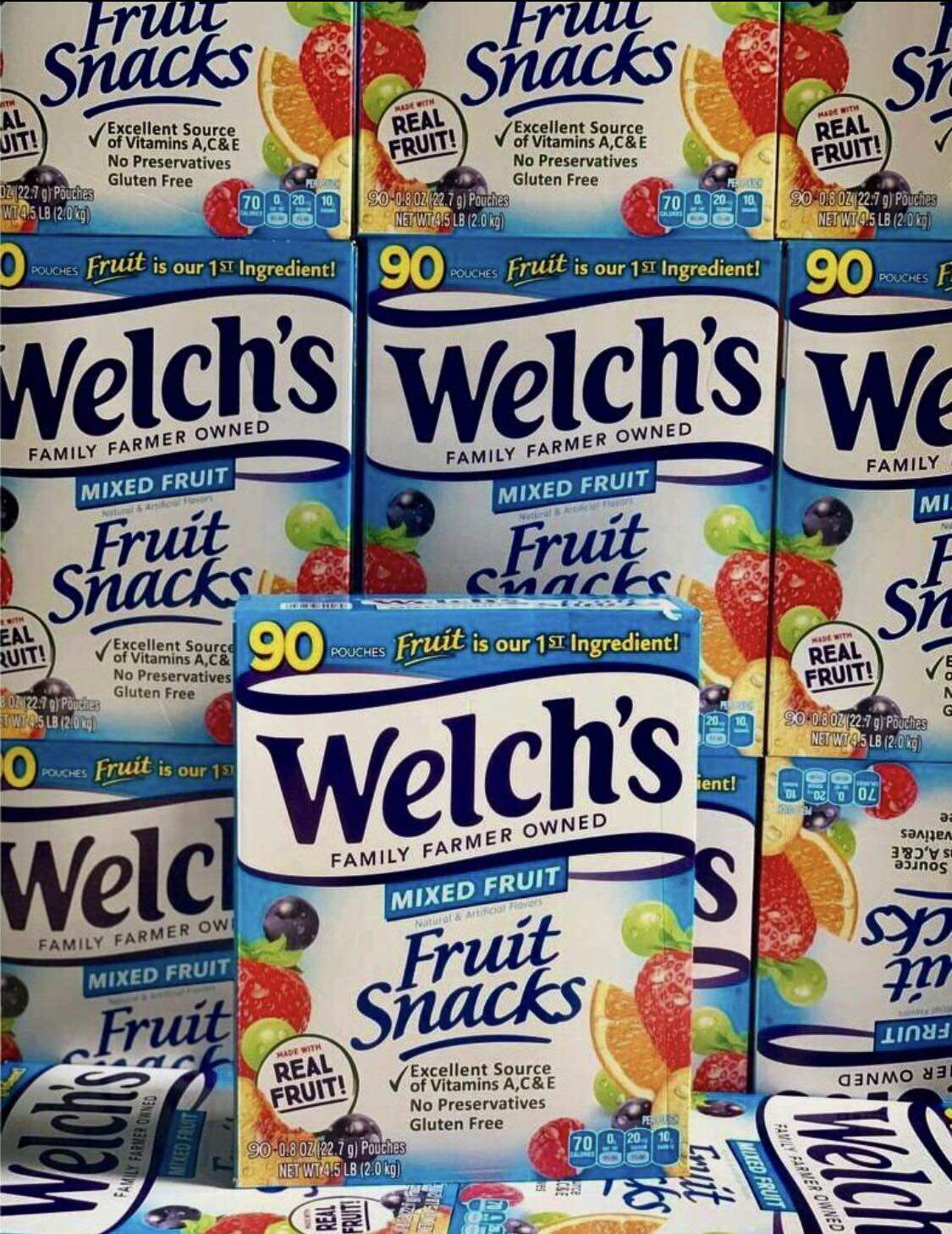 🍓🍒[HSD 10/2024] Thùng Kẹo Dẻo Trái Cây của Mỹ Welch's Fruit Snacks 2Kg —-ĂN NGON MIỆNG LẠI TĂNG CƯỜNG VITAMIN