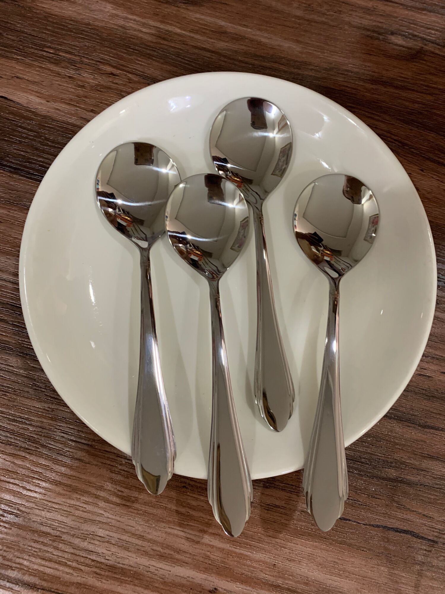Muỗng inox cơm phở đầu tròn 1 cái