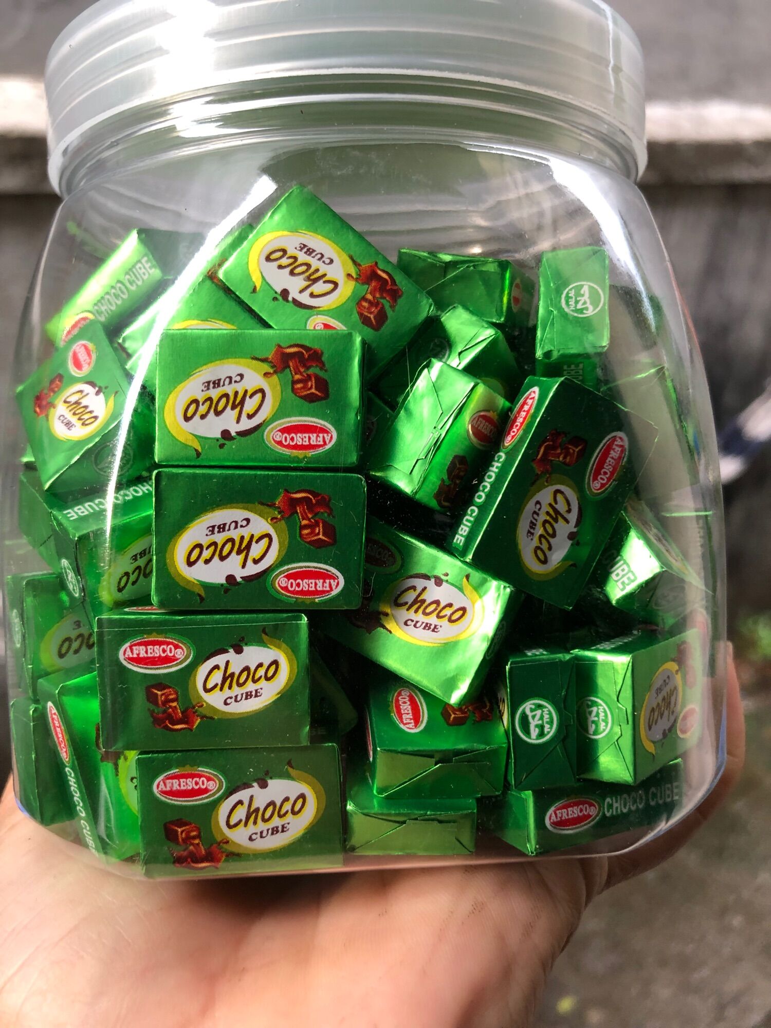 Kẹo choco cube hũ 120 viên