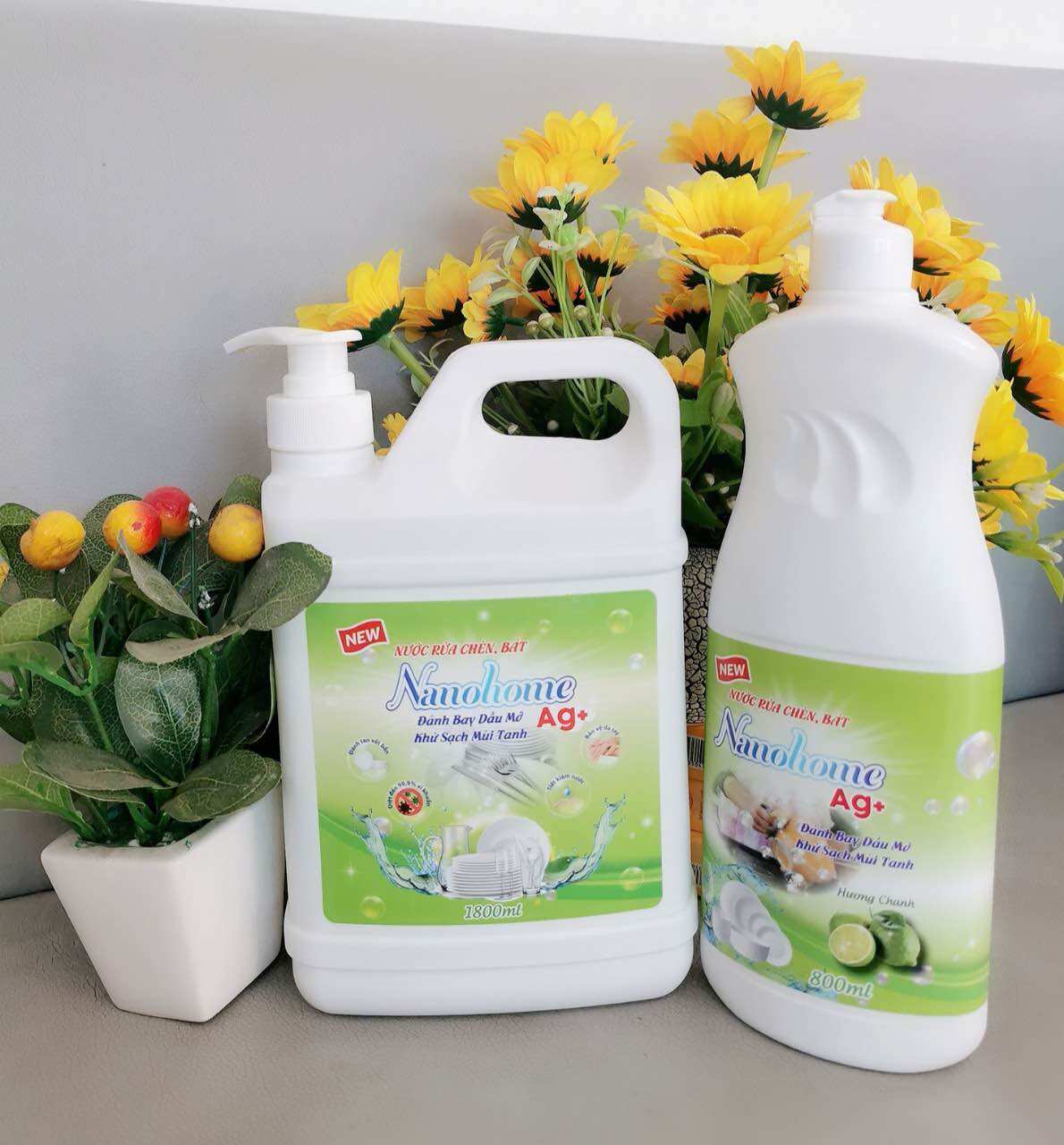 Nước rửa chén Nano life Việt Nam