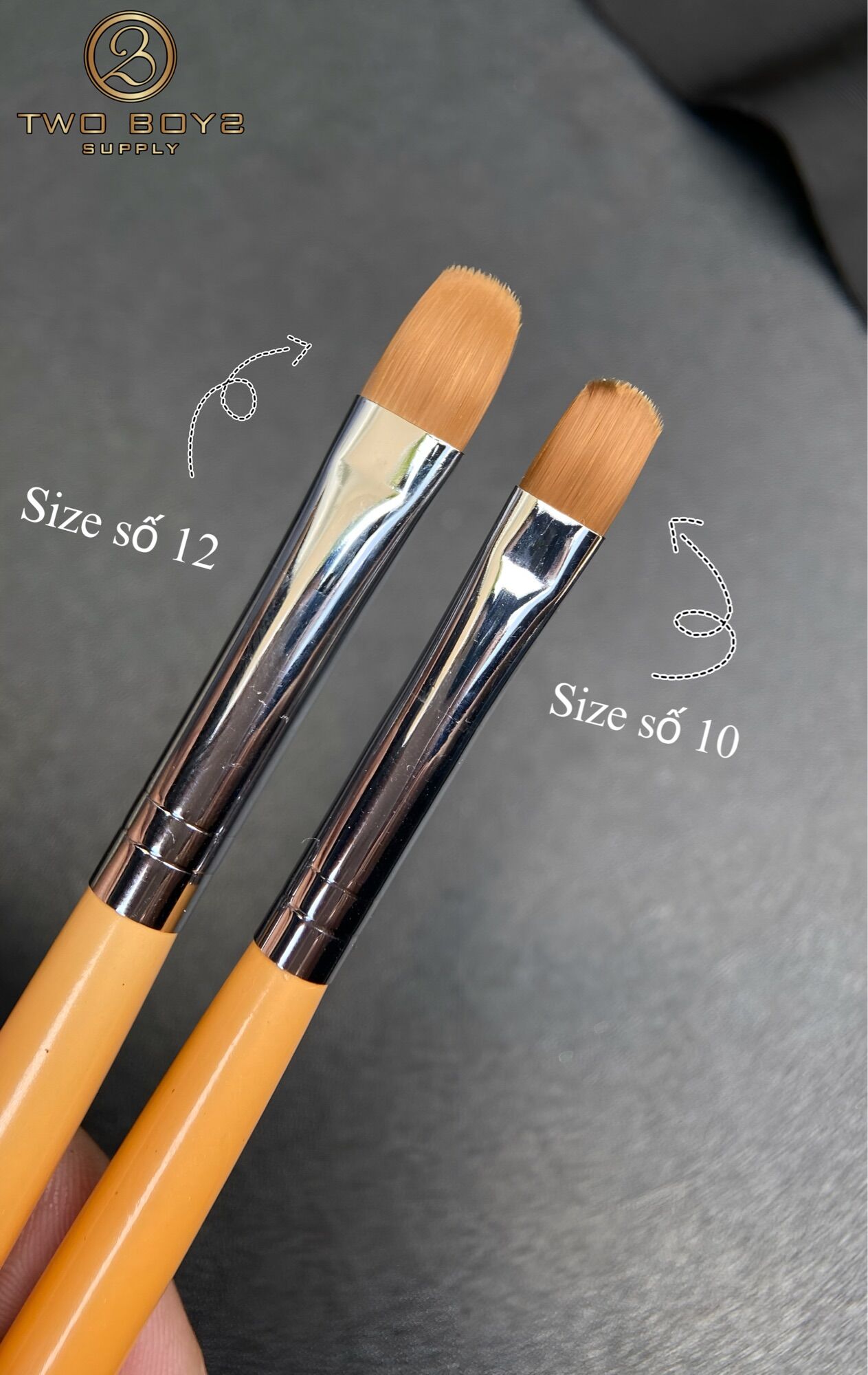 Cọ fench móng 2 đầu kolinsky lông chồn thật