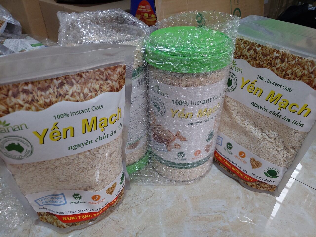 Yến mạch nguyên chất ăn liền hủ 800 gram