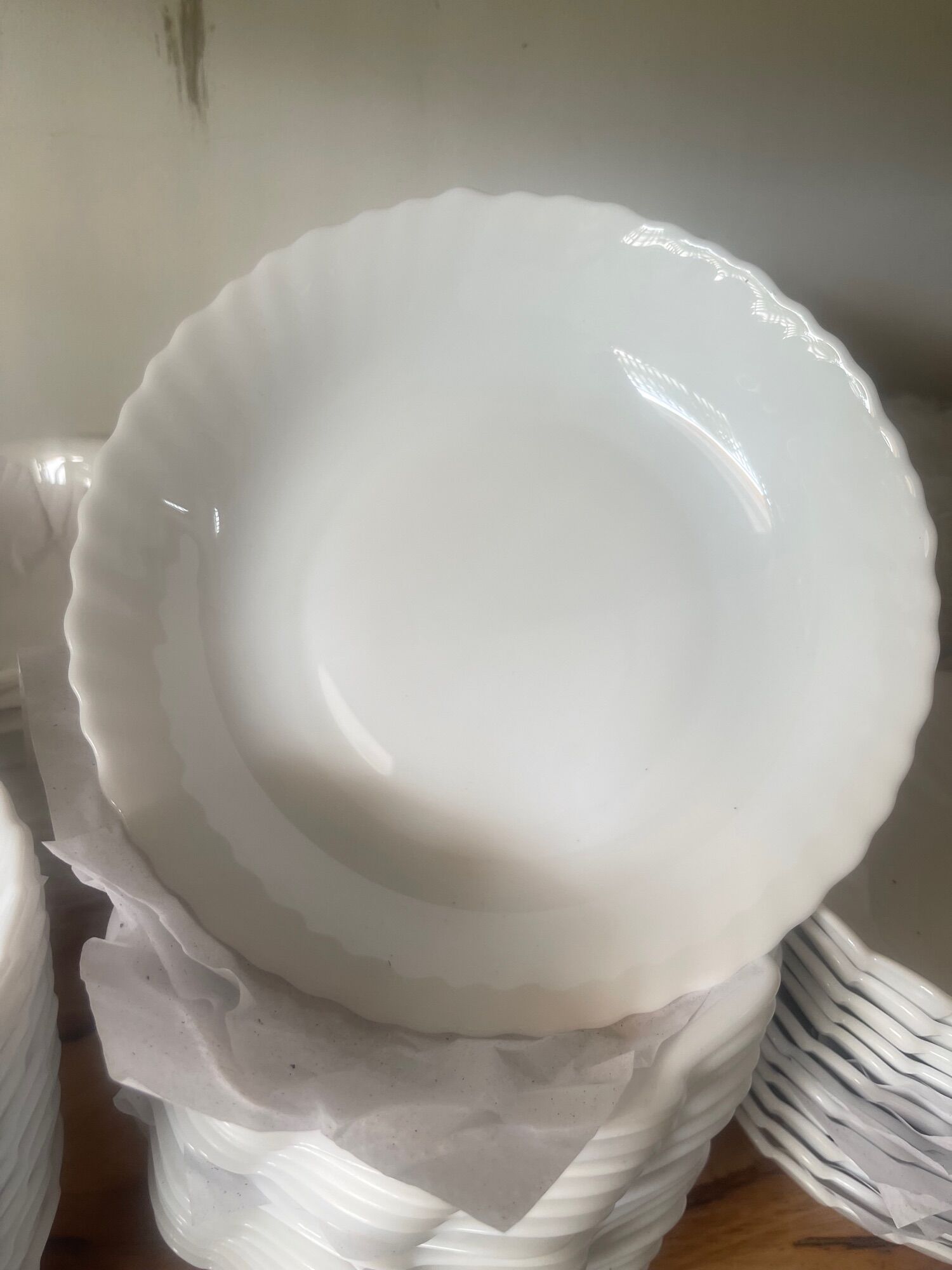 Sứ thuỷ tinh Arcopal - Dĩa sứ thành cao 21cm