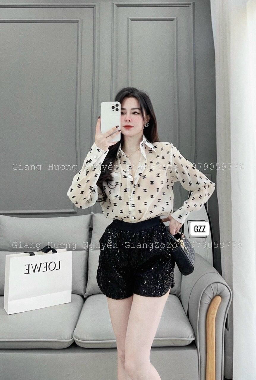 Áo sơmi lụa Chanel