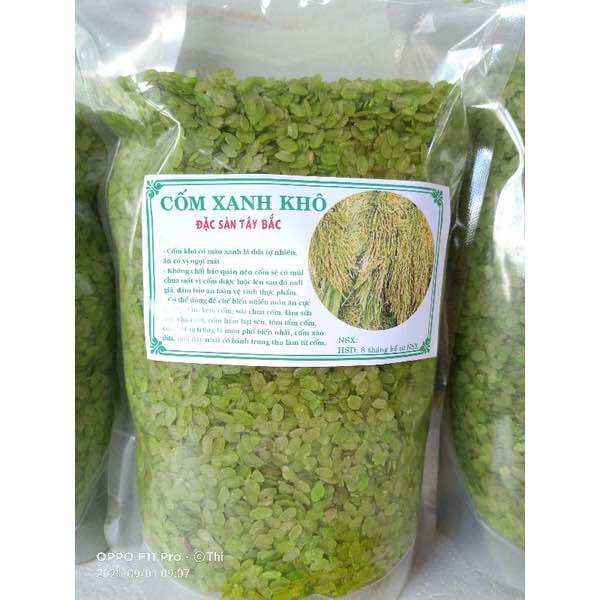 CỐM XANH Khô Tây Bắc Túi 1Kg