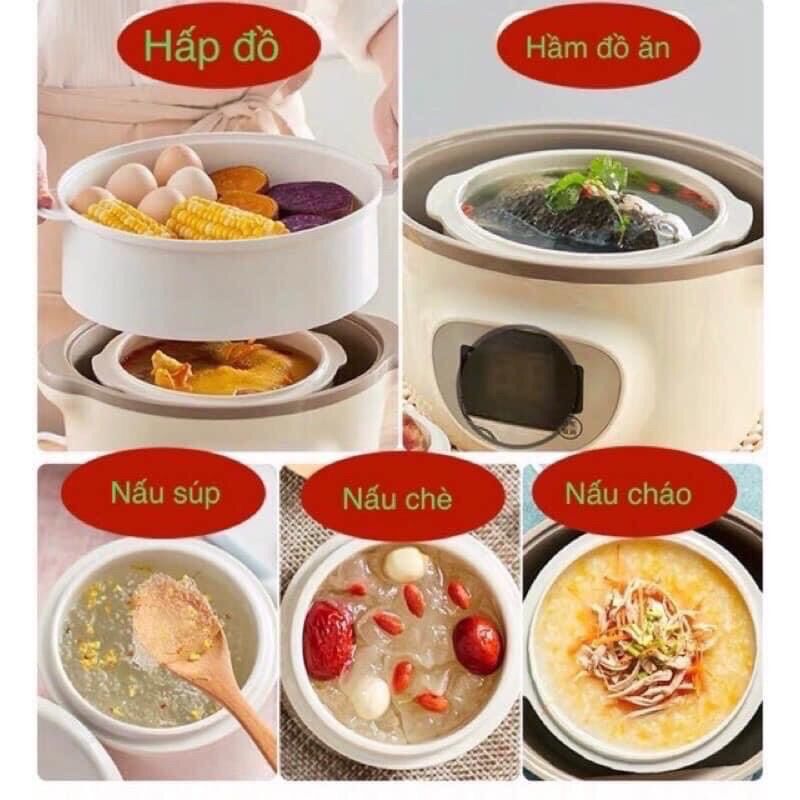 NỒI NẤU CHÁO CHẬM BEAR 1.6L