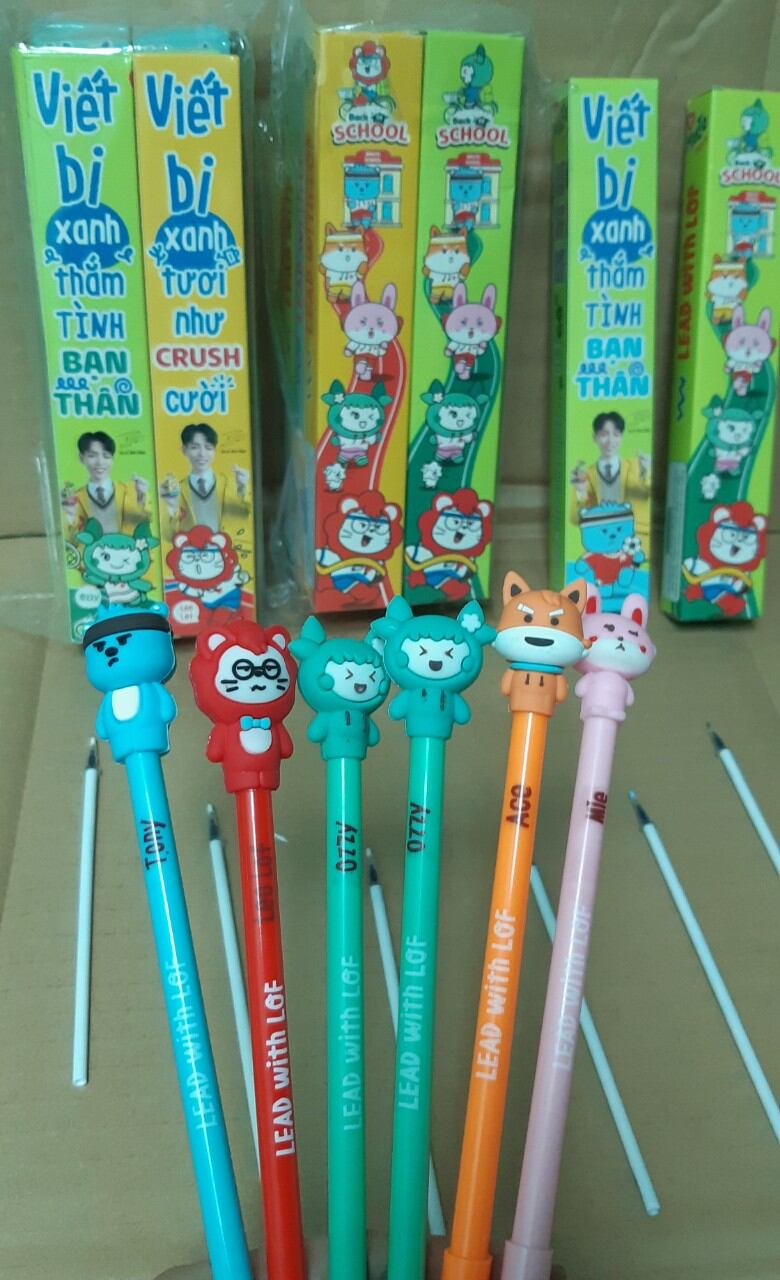 combo 1 Ba lô chống gù kun +1 bút kun dễ thương