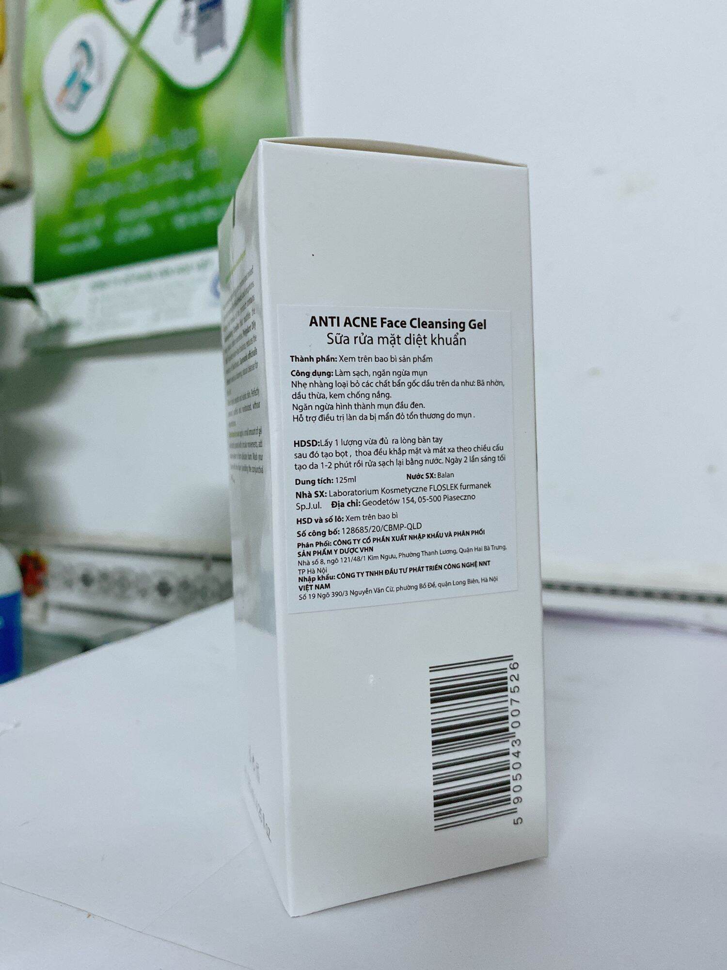Sữa rửa mặt ngừa mụn Floslek  – 125ml