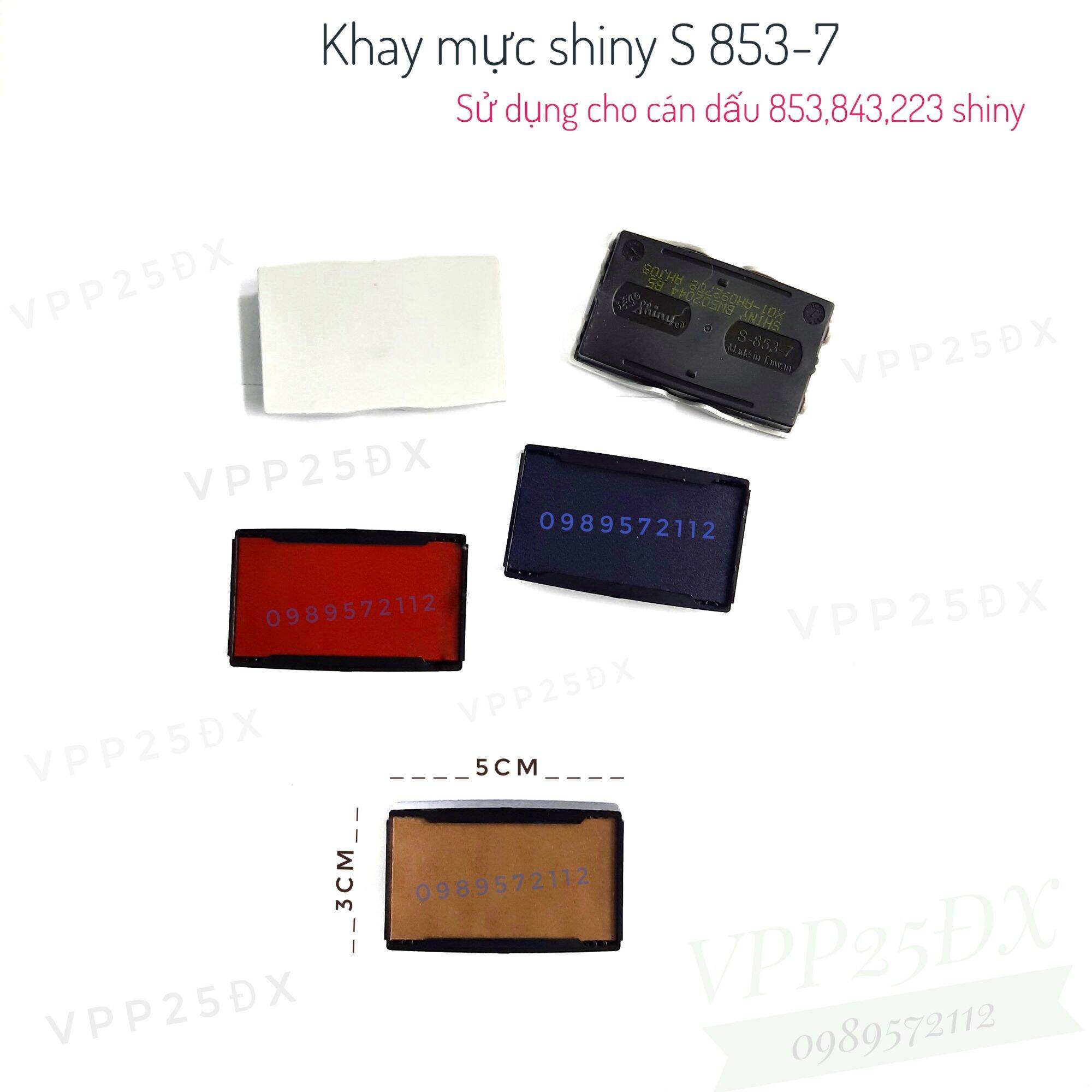 Khay mực dấu shiny 843,844,853,854,222,224.